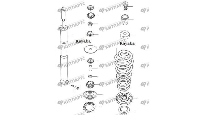 Задний амортизатор Chery Amulet (A15)