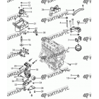 Подвеска двигателя с АКПП