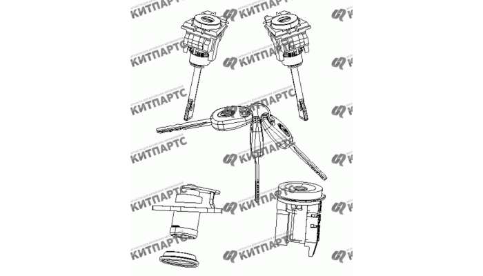 Ключи и личинки Geely MK